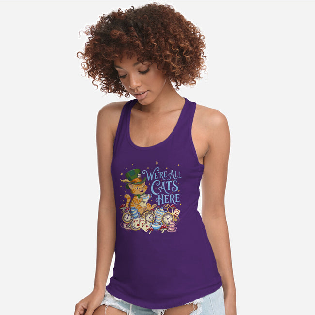 We're All Cats Here-Womens-Racerback-Tank-Loobs