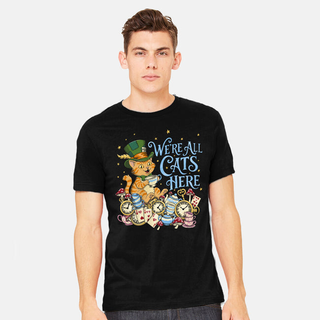 We're All Cats Here-Mens-Heavyweight-Tee-Loobs
