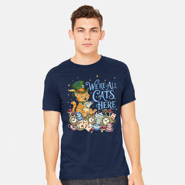 We're All Cats Here-Mens-Heavyweight-Tee-Loobs