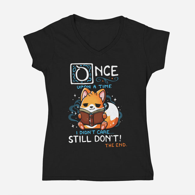 Once Upon A Time-Womens-V-Neck-Tee-Vallina84