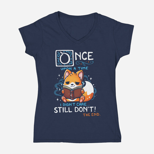 Once Upon A Time-Womens-V-Neck-Tee-Vallina84