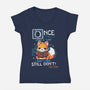 Once Upon A Time-Womens-V-Neck-Tee-Vallina84