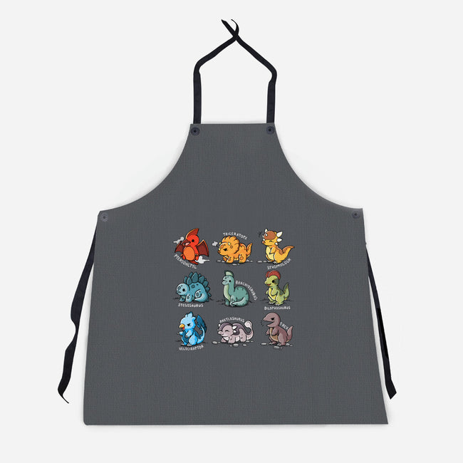 Dinosaurs Cute-Unisex-Kitchen-Apron-Vallina84