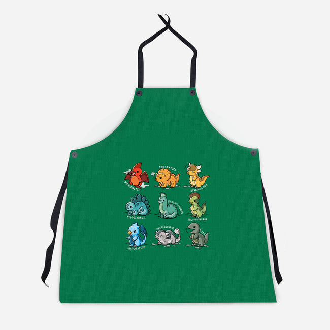 Dinosaurs Cute-Unisex-Kitchen-Apron-Vallina84