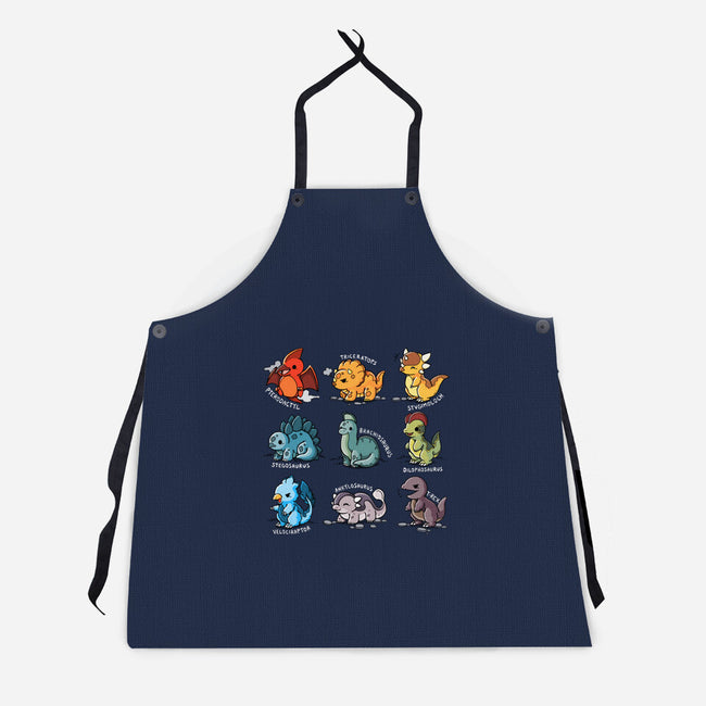Dinosaurs Cute-Unisex-Kitchen-Apron-Vallina84
