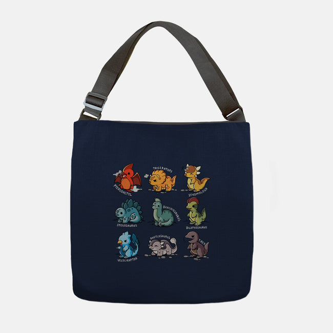 Dinosaurs Cute-None-Adjustable Tote-Bag-Vallina84