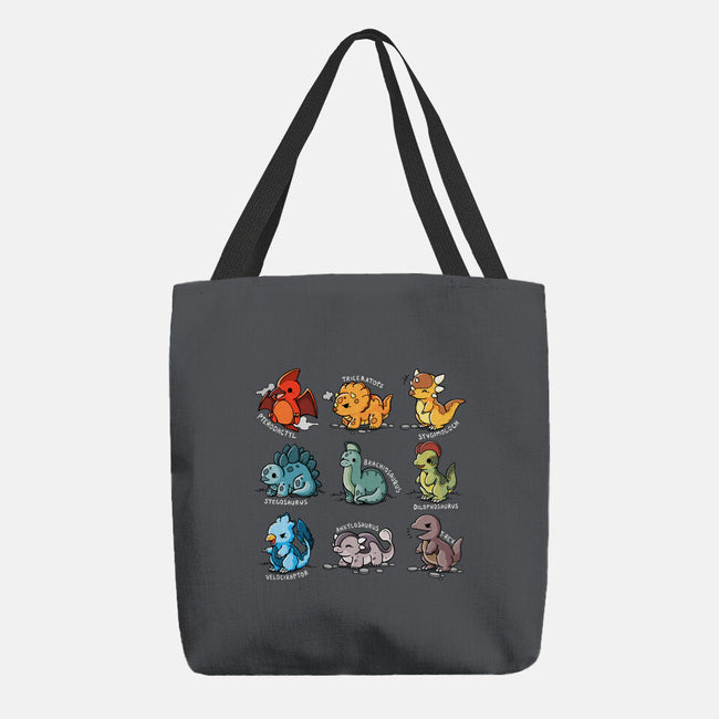 Dinosaurs Cute-None-Basic Tote-Bag-Vallina84