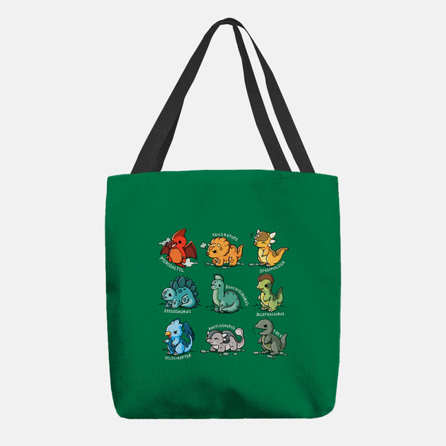 Dinosaurs Cute-None-Basic Tote-Bag-Vallina84