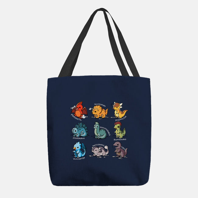 Dinosaurs Cute-None-Basic Tote-Bag-Vallina84