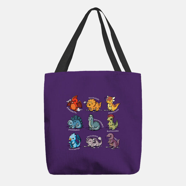 Dinosaurs Cute-None-Basic Tote-Bag-Vallina84