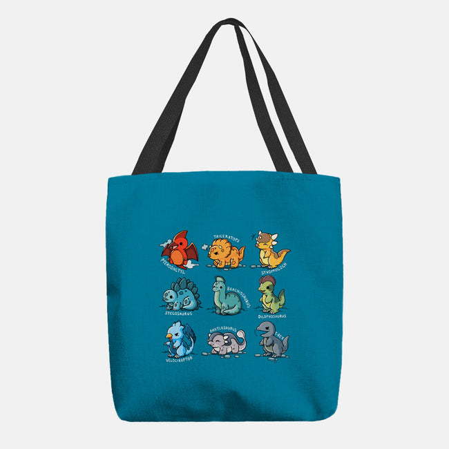 Dinosaurs Cute-None-Basic Tote-Bag-Vallina84