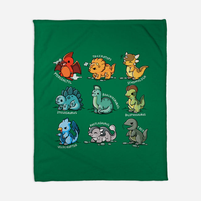 Dinosaurs Cute-None-Fleece-Blanket-Vallina84
