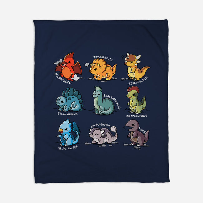 Dinosaurs Cute-None-Fleece-Blanket-Vallina84
