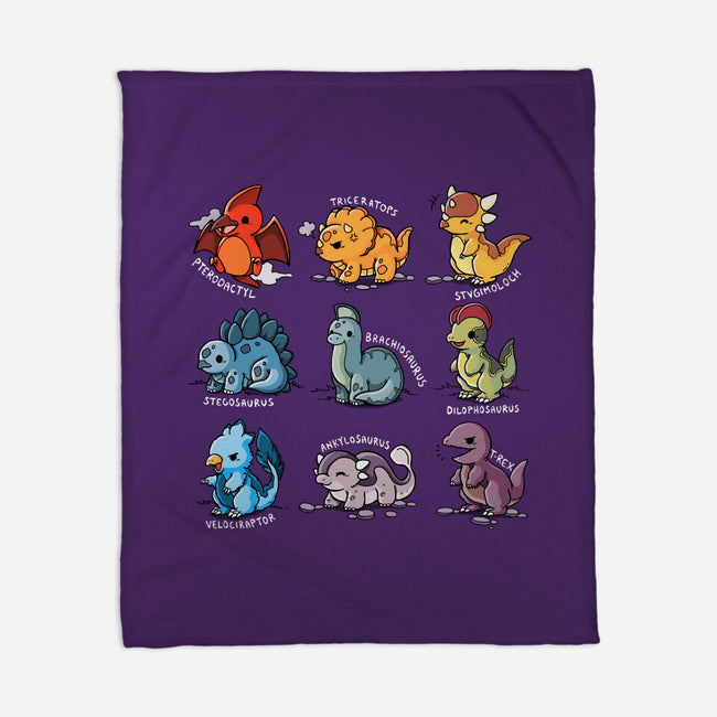 Dinosaurs Cute-None-Fleece-Blanket-Vallina84
