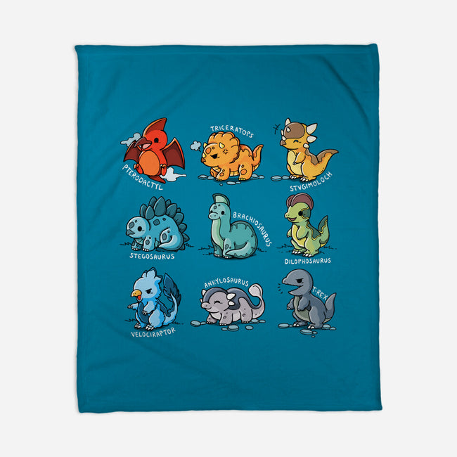 Dinosaurs Cute-None-Fleece-Blanket-Vallina84