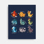 Dinosaurs Cute-None-Stretched-Canvas-Vallina84
