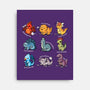 Dinosaurs Cute-None-Stretched-Canvas-Vallina84