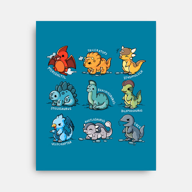 Dinosaurs Cute-None-Stretched-Canvas-Vallina84