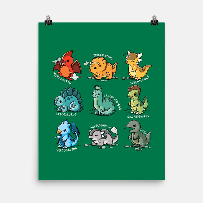 Dinosaurs Cute-None-Matte-Poster-Vallina84