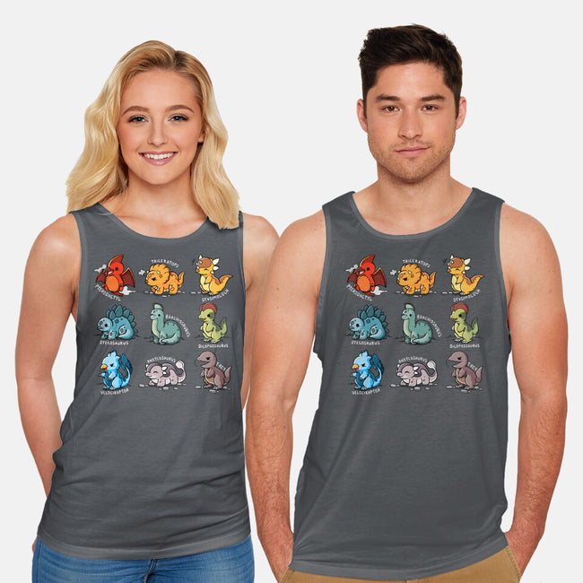 Dinosaurs Cute-Unisex-Basic-Tank-Vallina84