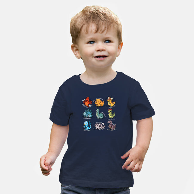 Dinosaurs Cute-Baby-Basic-Tee-Vallina84
