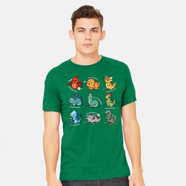 Dinosaurs Cute-Mens-Heavyweight-Tee-Vallina84