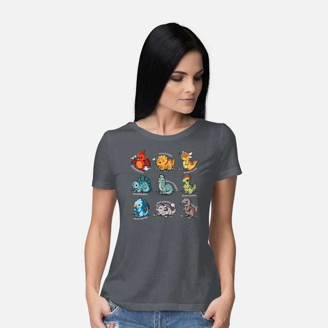 Dinosaurs Cute-Womens-Basic-Tee-Vallina84