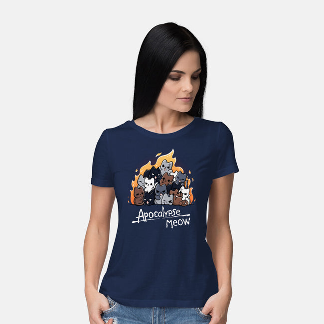 The Apocalypse Meow-Womens-Basic-Tee-Vallina84