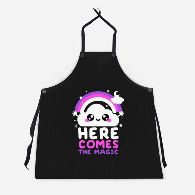 Here Comes The Magic-Unisex-Kitchen-Apron-NemiMakeit
