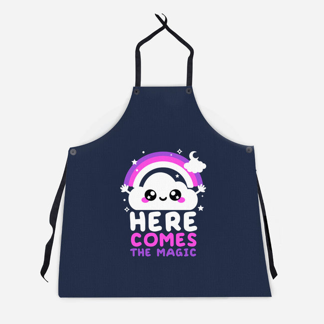 Here Comes The Magic-Unisex-Kitchen-Apron-NemiMakeit