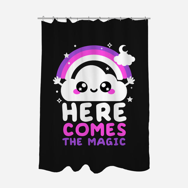 Here Comes The Magic-None-Polyester-Shower Curtain-NemiMakeit