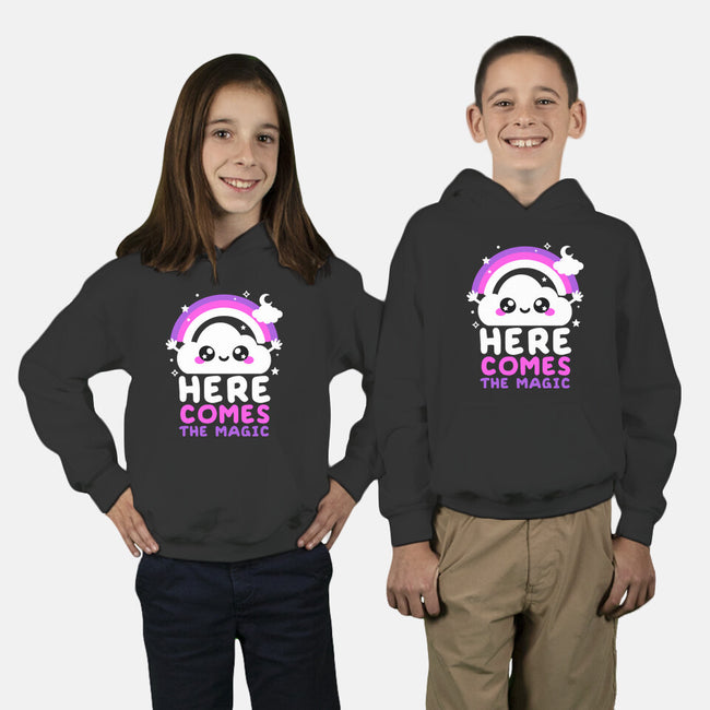 Here Comes The Magic-Youth-Pullover-Sweatshirt-NemiMakeit