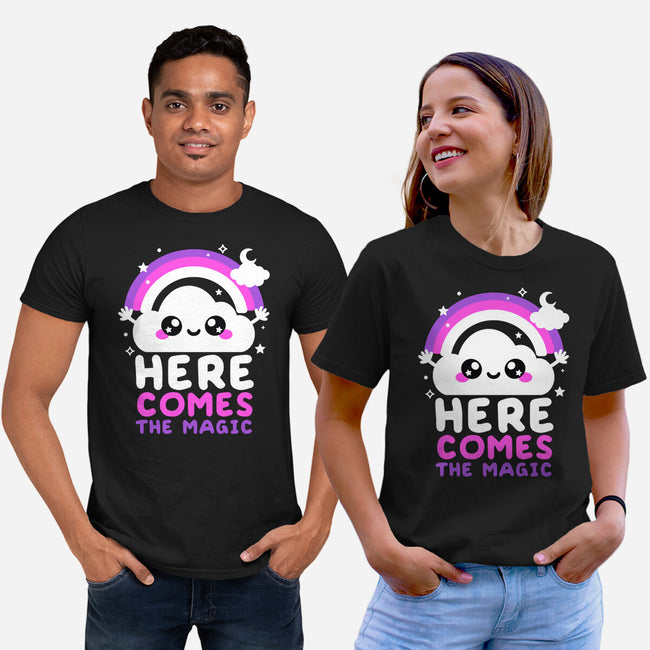 Here Comes The Magic-Unisex-Basic-Tee-NemiMakeit