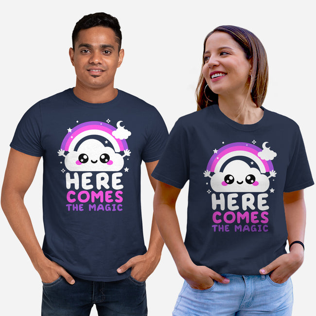 Here Comes The Magic-Unisex-Basic-Tee-NemiMakeit