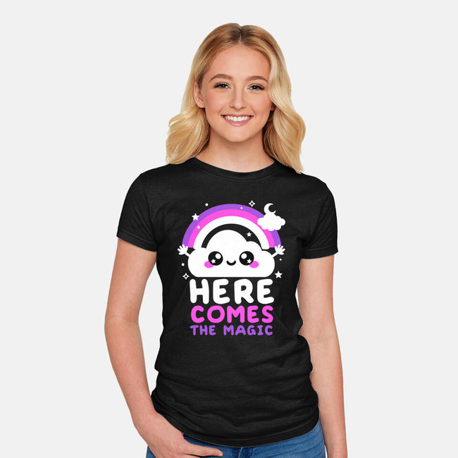 Here Comes The Magic-Womens-Fitted-Tee-NemiMakeit