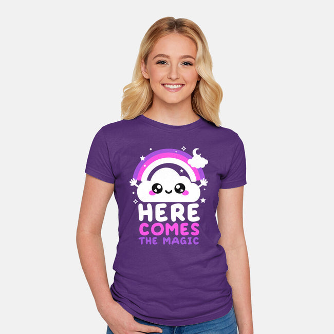 Here Comes The Magic-Womens-Fitted-Tee-NemiMakeit