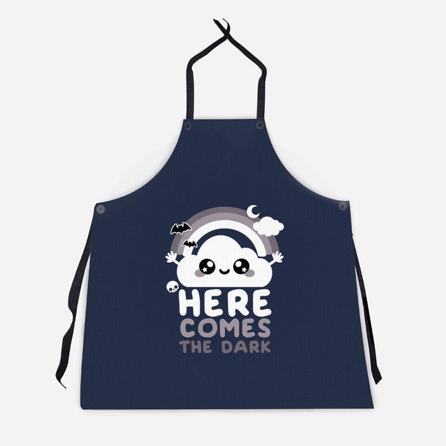 Here Comes The Dark-Unisex-Kitchen-Apron-NemiMakeit