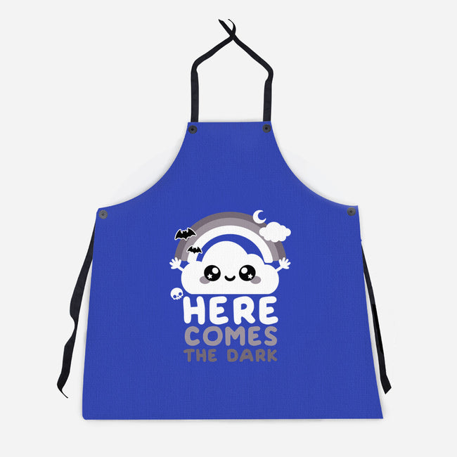 Here Comes The Dark-Unisex-Kitchen-Apron-NemiMakeit