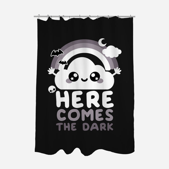 Here Comes The Dark-None-Polyester-Shower Curtain-NemiMakeit
