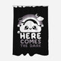 Here Comes The Dark-None-Polyester-Shower Curtain-NemiMakeit
