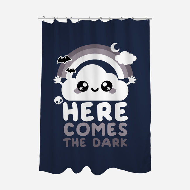 Here Comes The Dark-None-Polyester-Shower Curtain-NemiMakeit