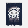 Here Comes The Dark-None-Polyester-Shower Curtain-NemiMakeit