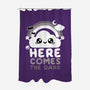 Here Comes The Dark-None-Polyester-Shower Curtain-NemiMakeit