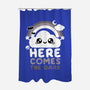 Here Comes The Dark-None-Polyester-Shower Curtain-NemiMakeit