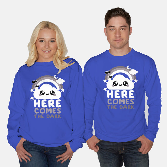 Here Comes The Dark-Unisex-Crew Neck-Sweatshirt-NemiMakeit