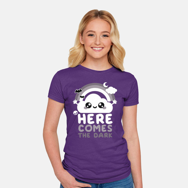Here Comes The Dark-Womens-Fitted-Tee-NemiMakeit