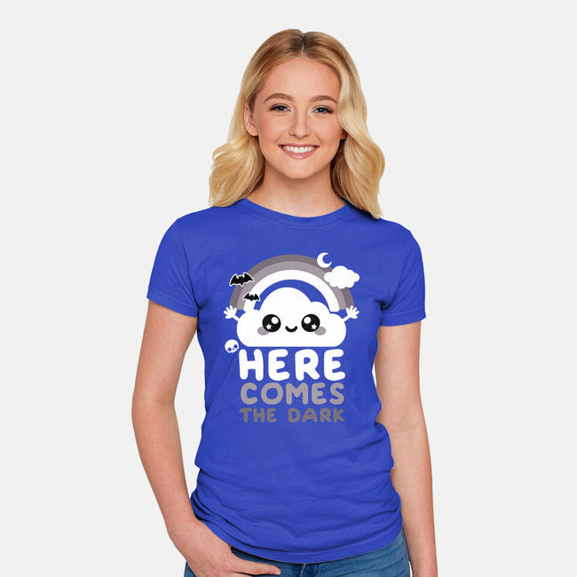 Here Comes The Dark-Womens-Fitted-Tee-NemiMakeit