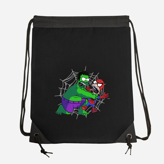 Why You Little Spidey-None-Drawstring-Bag-joerawks