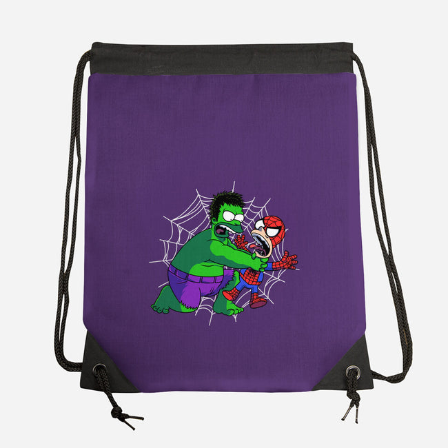 Why You Little Spidey-None-Drawstring-Bag-joerawks