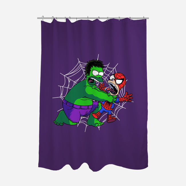 Why You Little Spidey-None-Polyester-Shower Curtain-joerawks